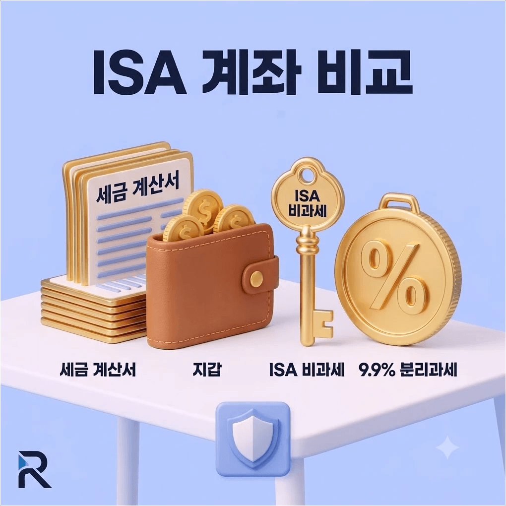 [ISA 계좌 비교] 나에게 맞는 ISA 종류 선택법 (일반형 vs 서민형 vs 중개형 완벽 정리)